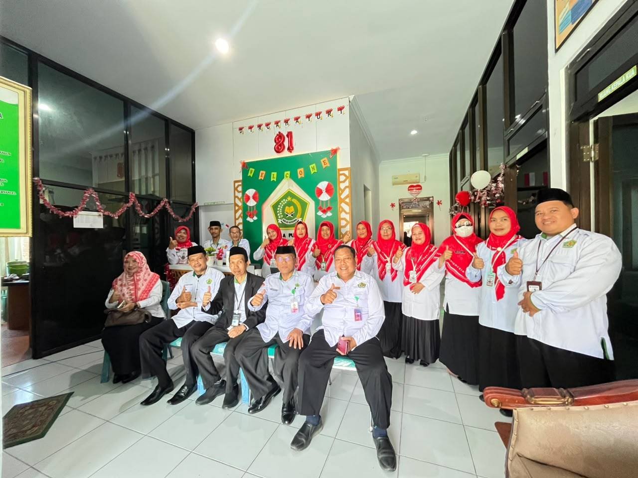 KUA Kecamatan Dungingi Ikuti Penilaian Lomba Hiasi Kantor dan Ekoteologi dari Tim Kemenag Kota Gorontalo 