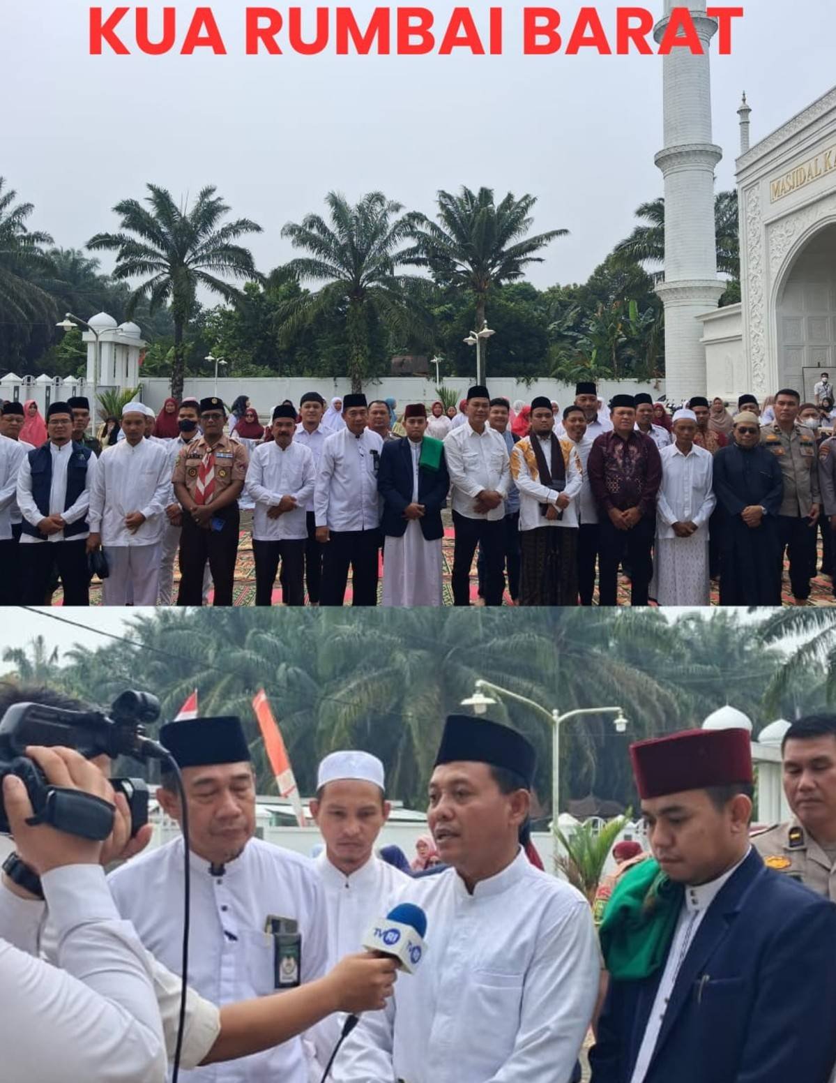 KUA Rumbai Barat Gelar Sholat Istisqo, Ikhtiar Bersama Memohon Turunnya Hujan Berita