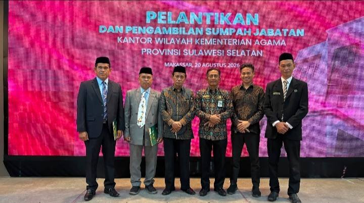 Penyuluh Agama KUA Pusaka Bantimurung Resmi Dilantik sebagai Kepala KUA Kecamatan Tompobulu