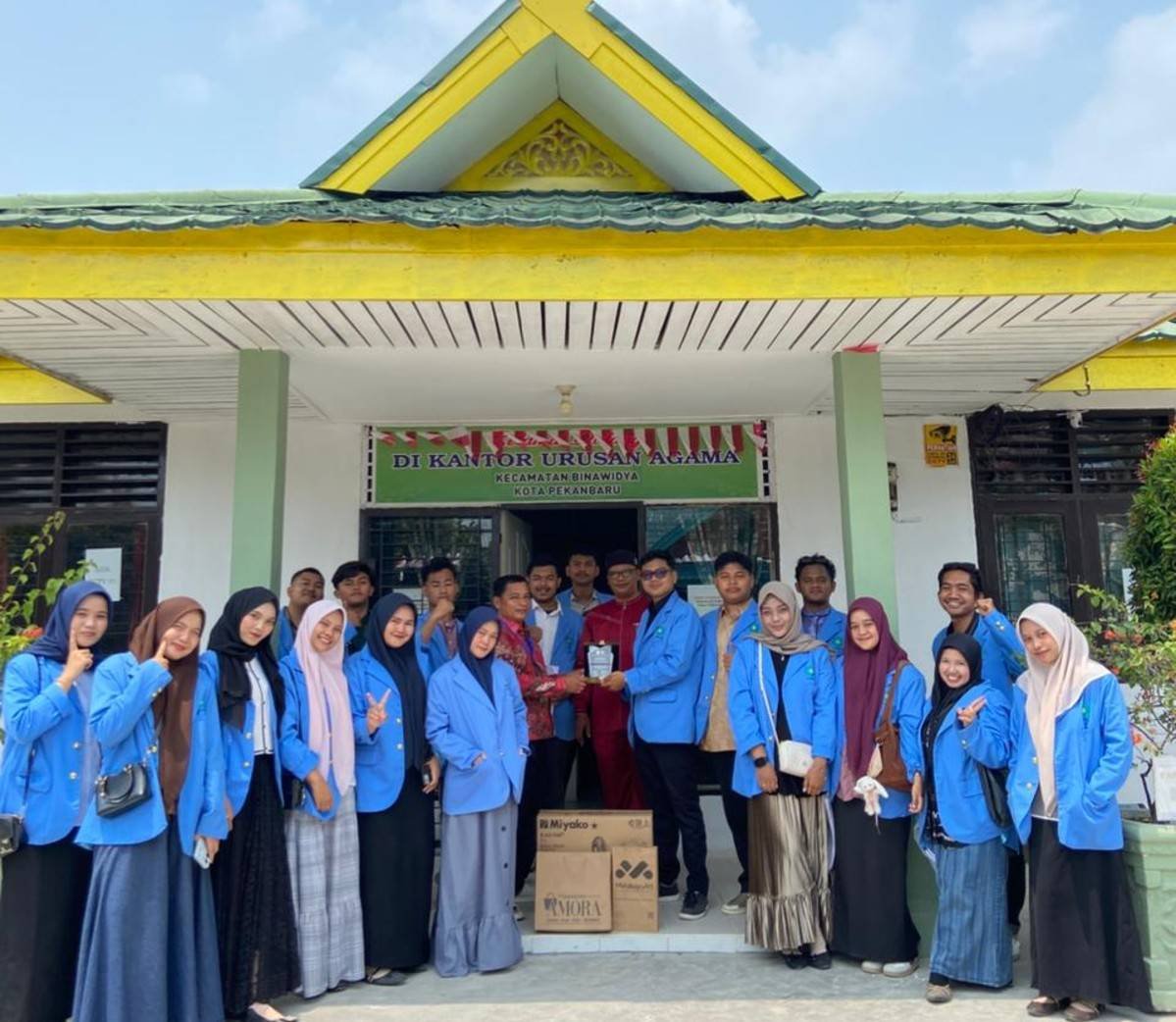 KUA Binawidya Gelar Pelepasan Mahasiswa Magang UIN Sultan Syarif Kasim Riau