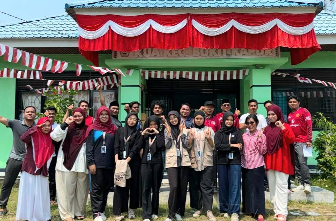 Sinergi KUA Bukit Kapur dan Mahasiswa KKN UIN Suska Riau Semarakkan HUT ke-81 Kemerdekaan RI
