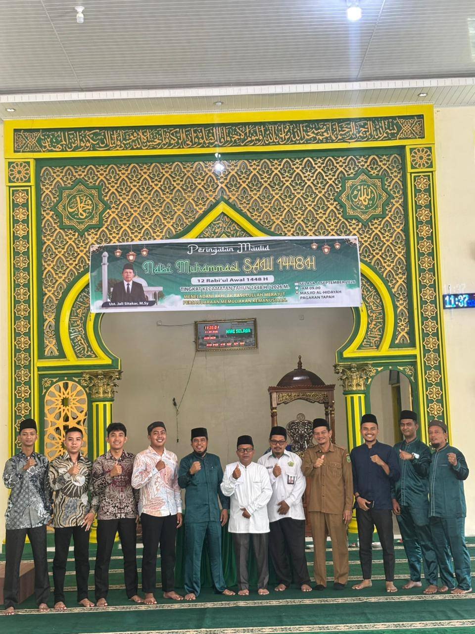 KUA Pagaran Tapah Darussalam Gelar Peringatan Maulid Nabi Muhammad SAW 1448 H