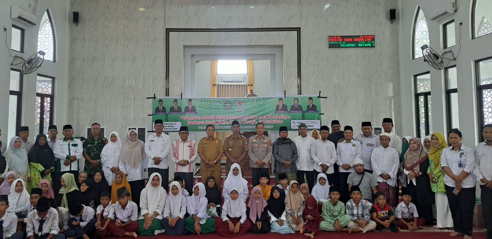 Semarak Maulid Nabi 1448 H, KUA Galang Bersama Kemenag Deli Serdang Salurkan Santunan kepada Penerima Manfaat di Galang