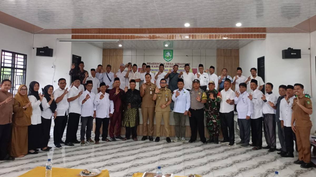 Kepala KUA Bathin Solapan Hadiri Pengukuhan dan Perpanjangan Masa Jabatan RW dan RT se-Desa Sebangar