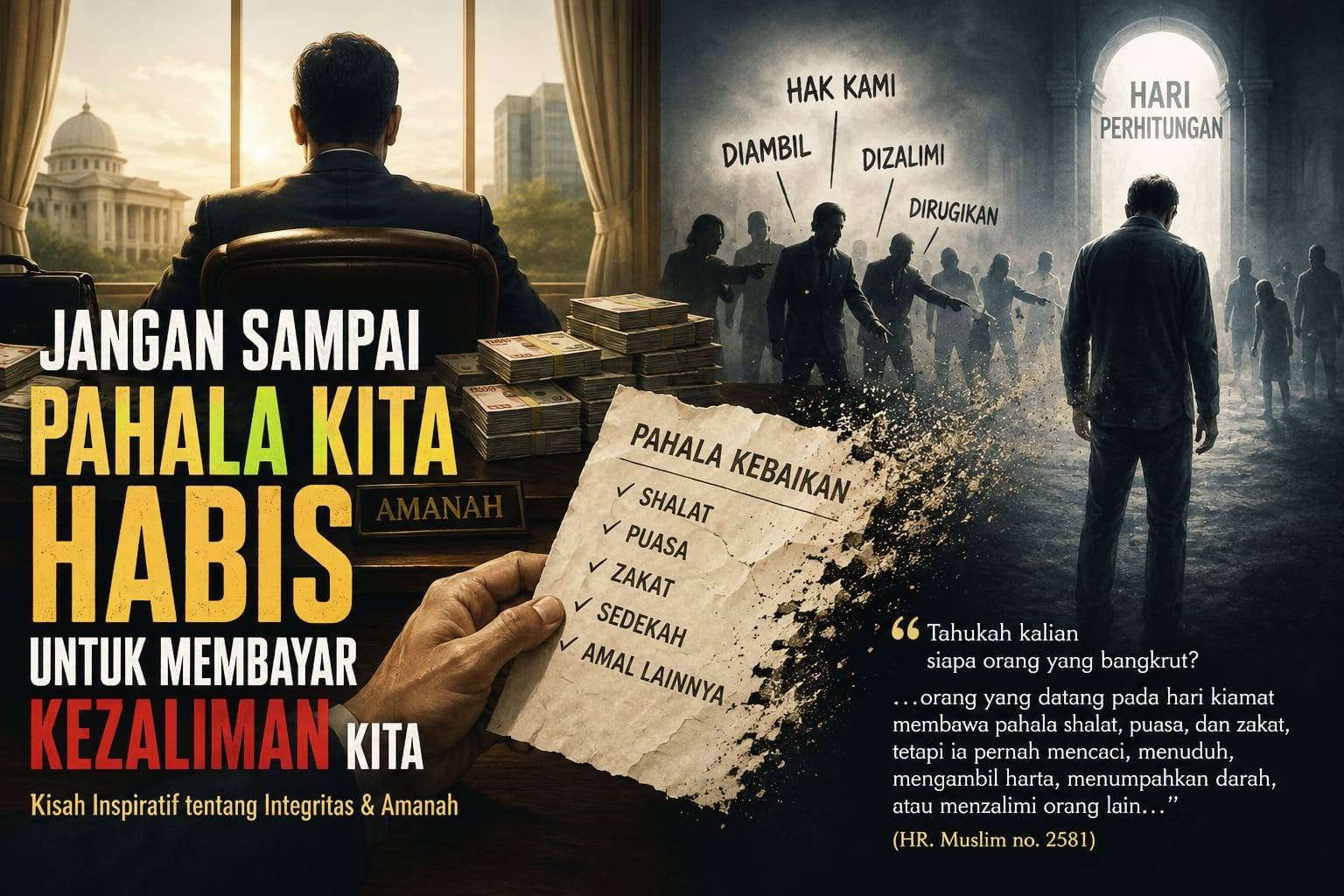 Muflis: Ketika yang “Fals” Bukan Dompet, tetapi Pahala
