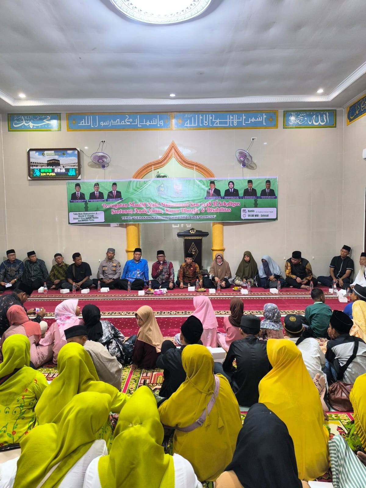 Peringatan Maulid Nabi Muhammad SAW 1448 H di Desa Damak Maliho, Kemenag Deli Serdang Santuni Anak Yatim, Kaum Dhuafa dan Disabilitas