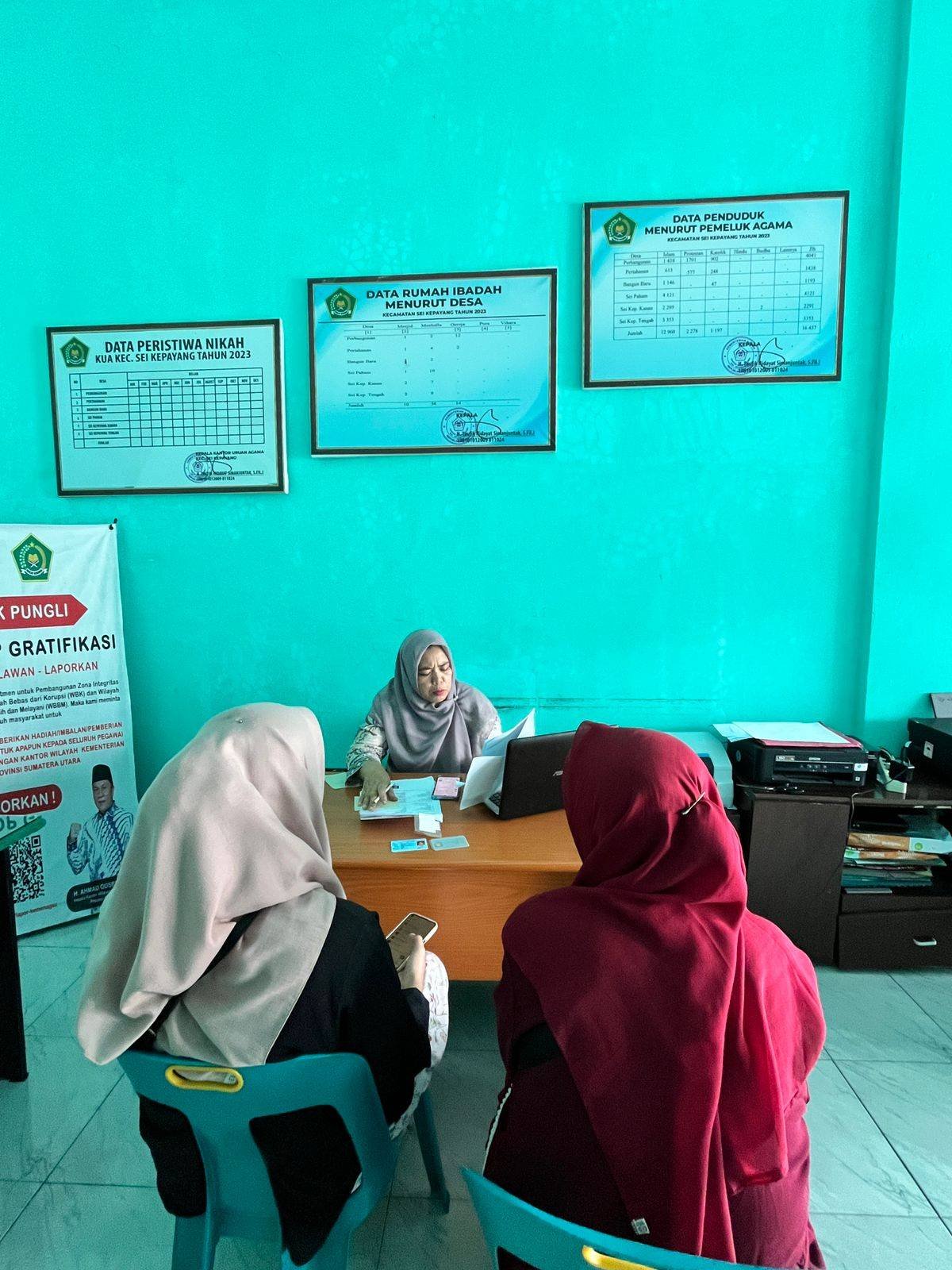 Mantapkan Persiapan Pernikahan, Calon Pengantin Manfaatkan Layanan KUA Sei Kepayang