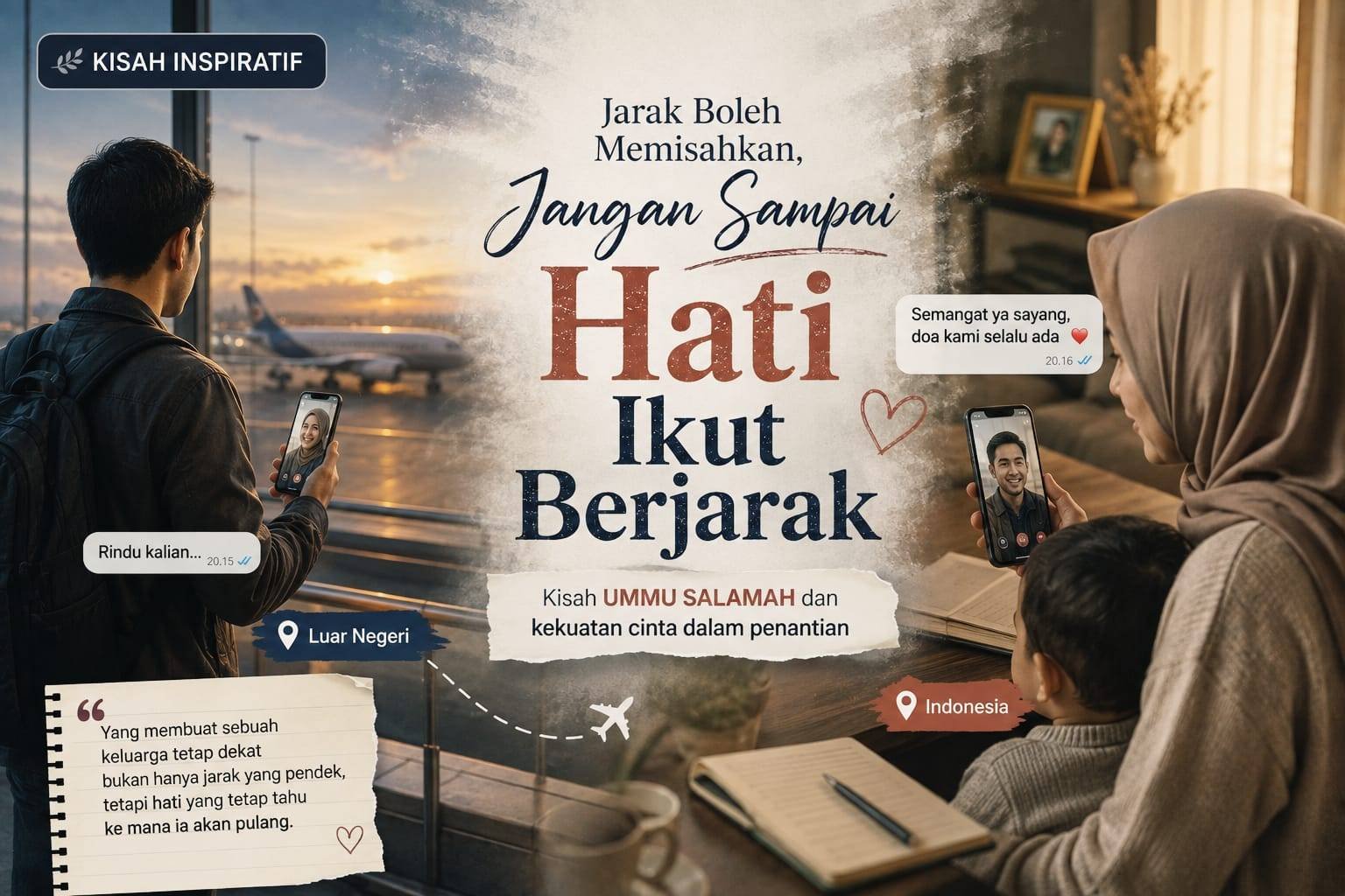 Jarak Boleh Memisahkan, Jangan Sampai Hati Ikut Berjarak