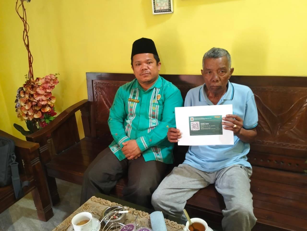 KUA Habinsaran Serahkan Nomor ID Masjid Nurul Huda Matio, Langkah Nyata Tertib Administrasi Rumah Ibadah
