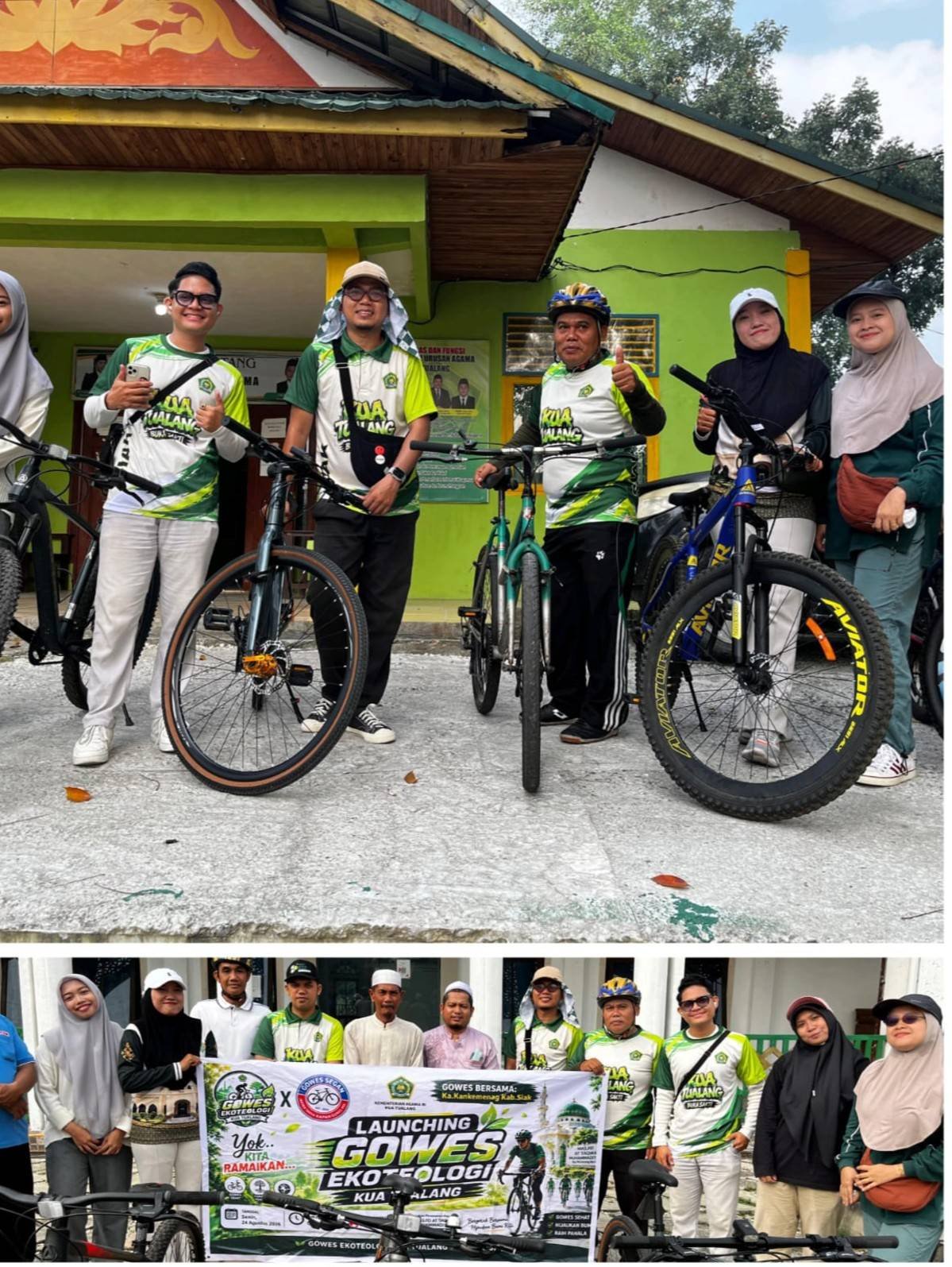 Gowes Eko Teologi KUA Tualang Vol. 2: Bersepeda, Menanam Pohon dan Merawat Bumi