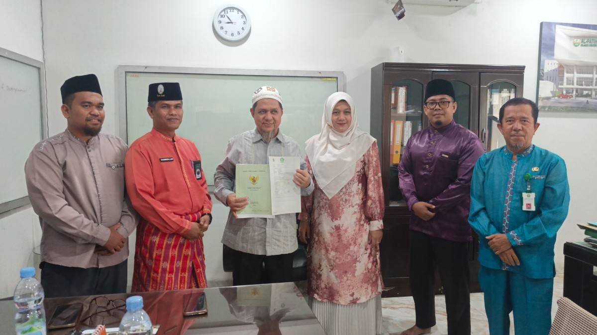 KUA Marpoyan Damai Laksanakan Ikrar Wakaf di Yayasan Ayo Indonesia Mengaji