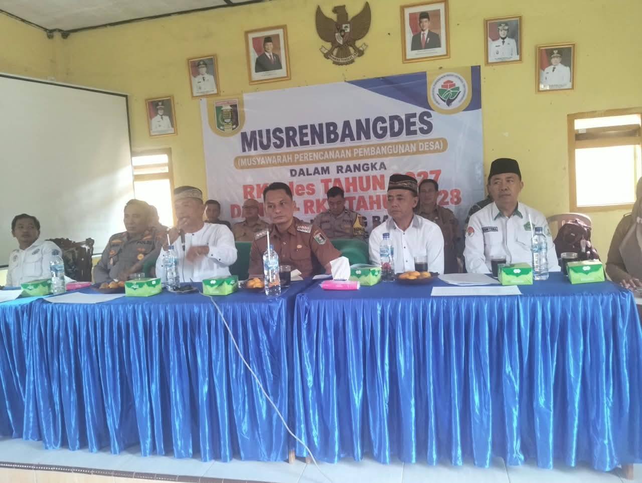 KUA Marga Tiga Hadiri Musrenbangdes Desa Nabang Baru