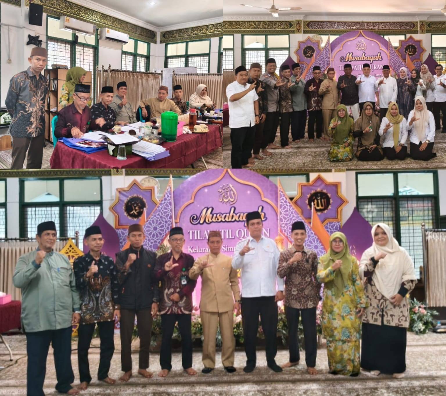 KUA dan LPTQ Kec. Pekanbaru Kota Turut Sukseskan MTQ Tingkat Kelurahan Simpang Empat