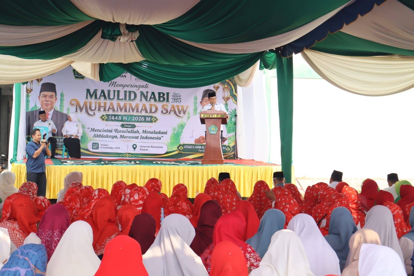 KUA Aek Ledong Sukseskan Maulid Nabi Muhammad SAW Kemenag Asahan Di Rusunawa Kisaran