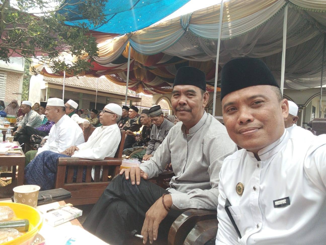 KEPALA KUA MELINTING HADIRI PENGAJIAN MAULID NABI DI MASJID NURUL HIKMAH DESA WANA