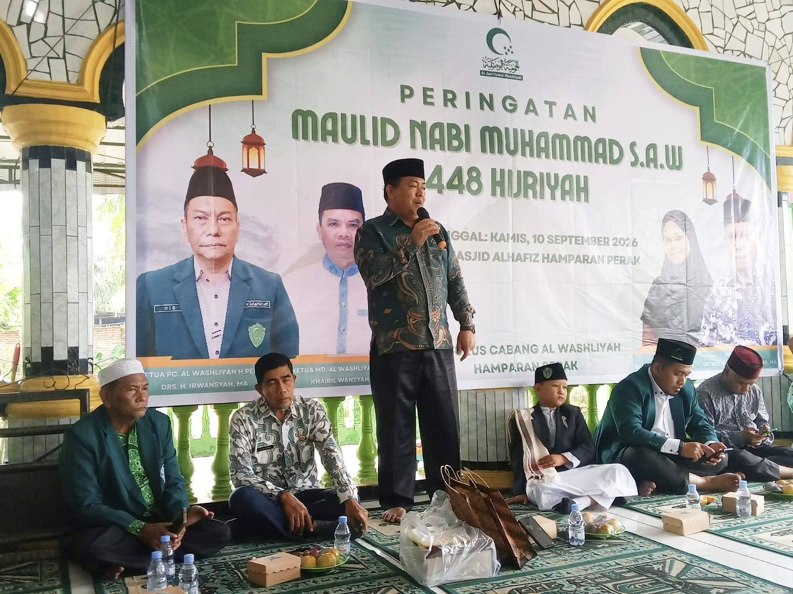 Kepala KUA Hamparan Perak Gaungkan Gerakan Cinta Nabi dan Gerakan Deli Serdang Mengaji pada Maulid Nabi Muhammad SAW