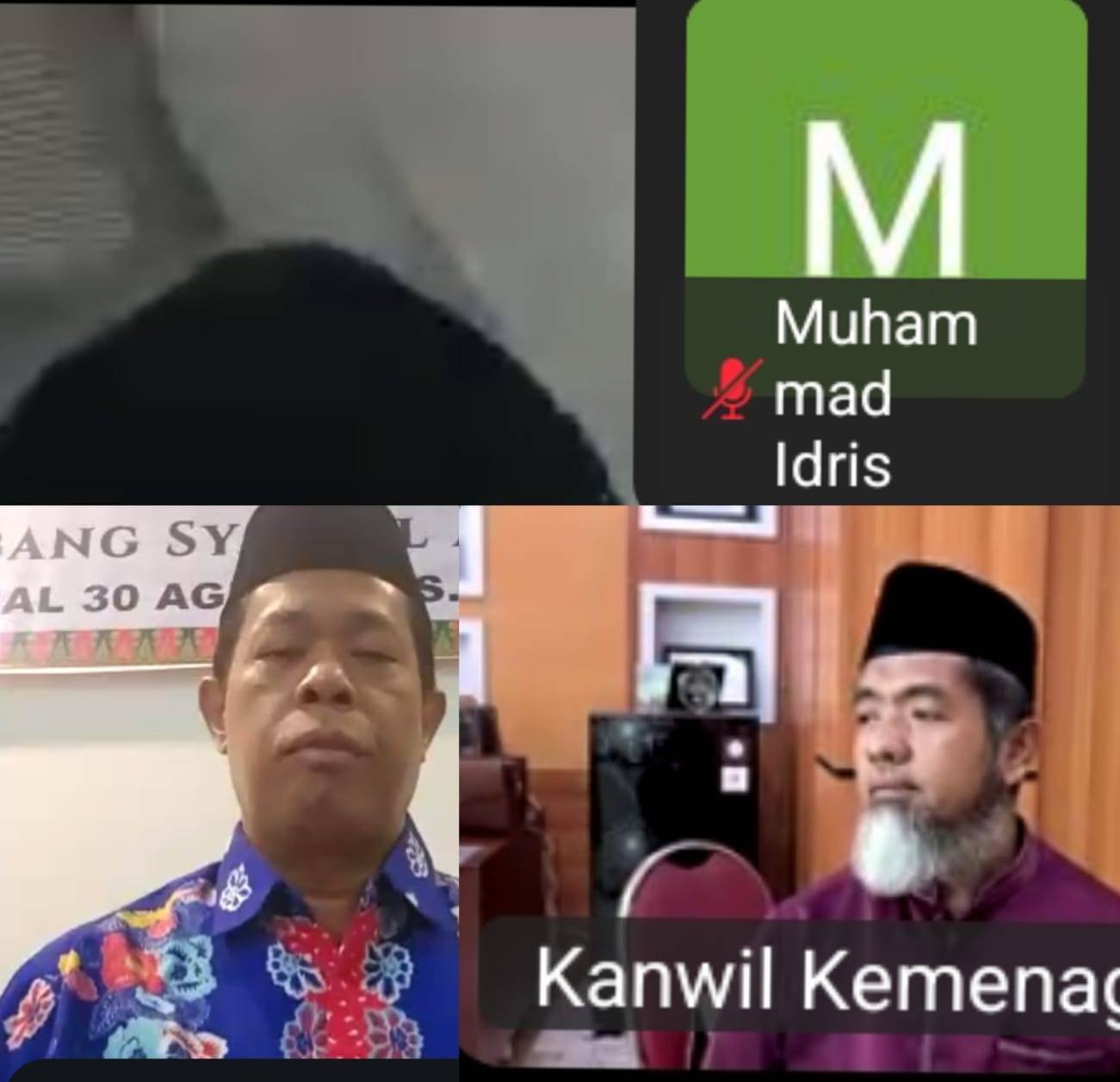 Ka. KUA Pekanbaru Kota Ikuti Zoom Meeting