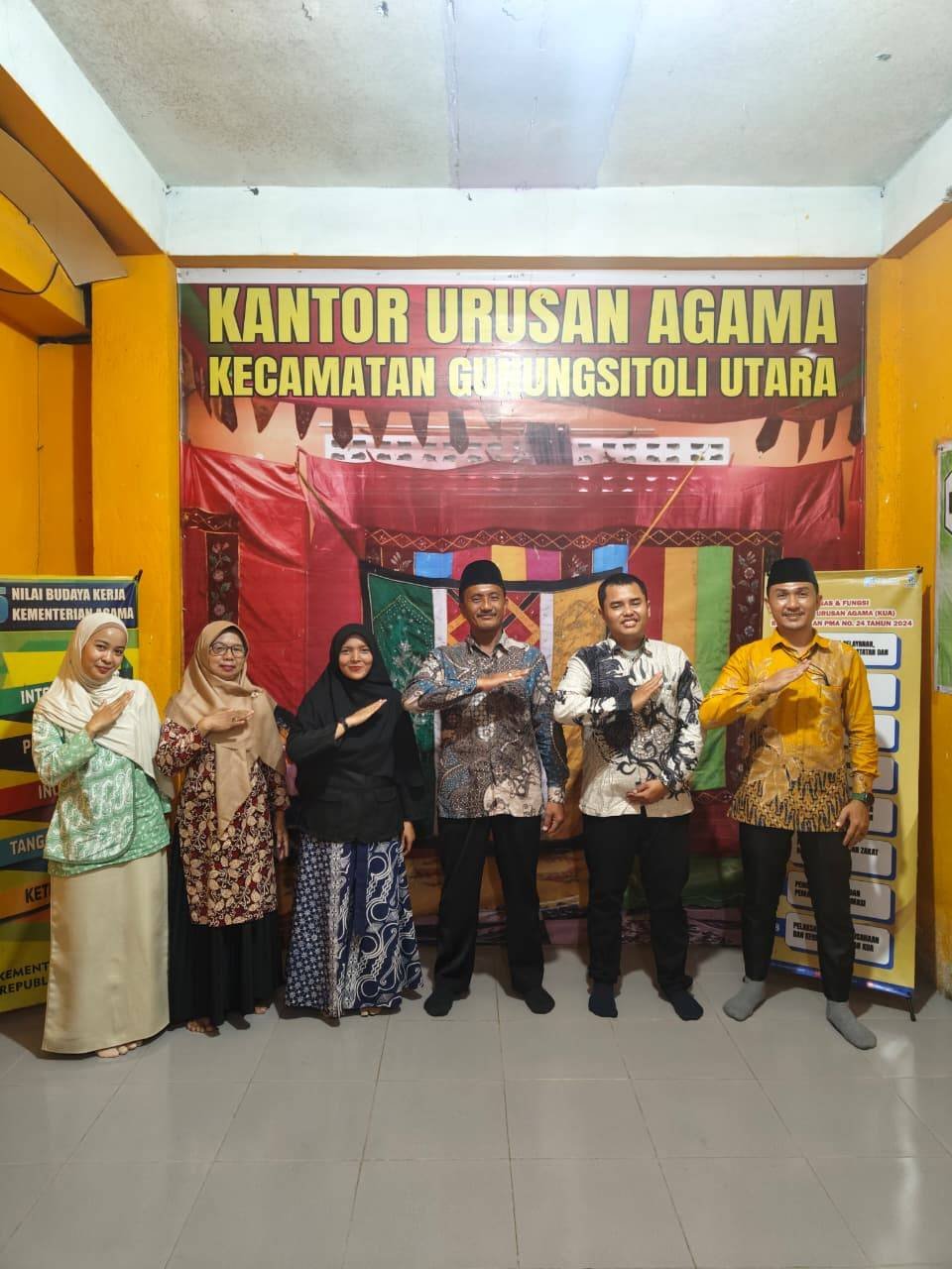KUA Gunungsitoli Utara dan Unit Layanan Filial Haji dan Umrah Kepulauan Nias Perkuat Komunikasi