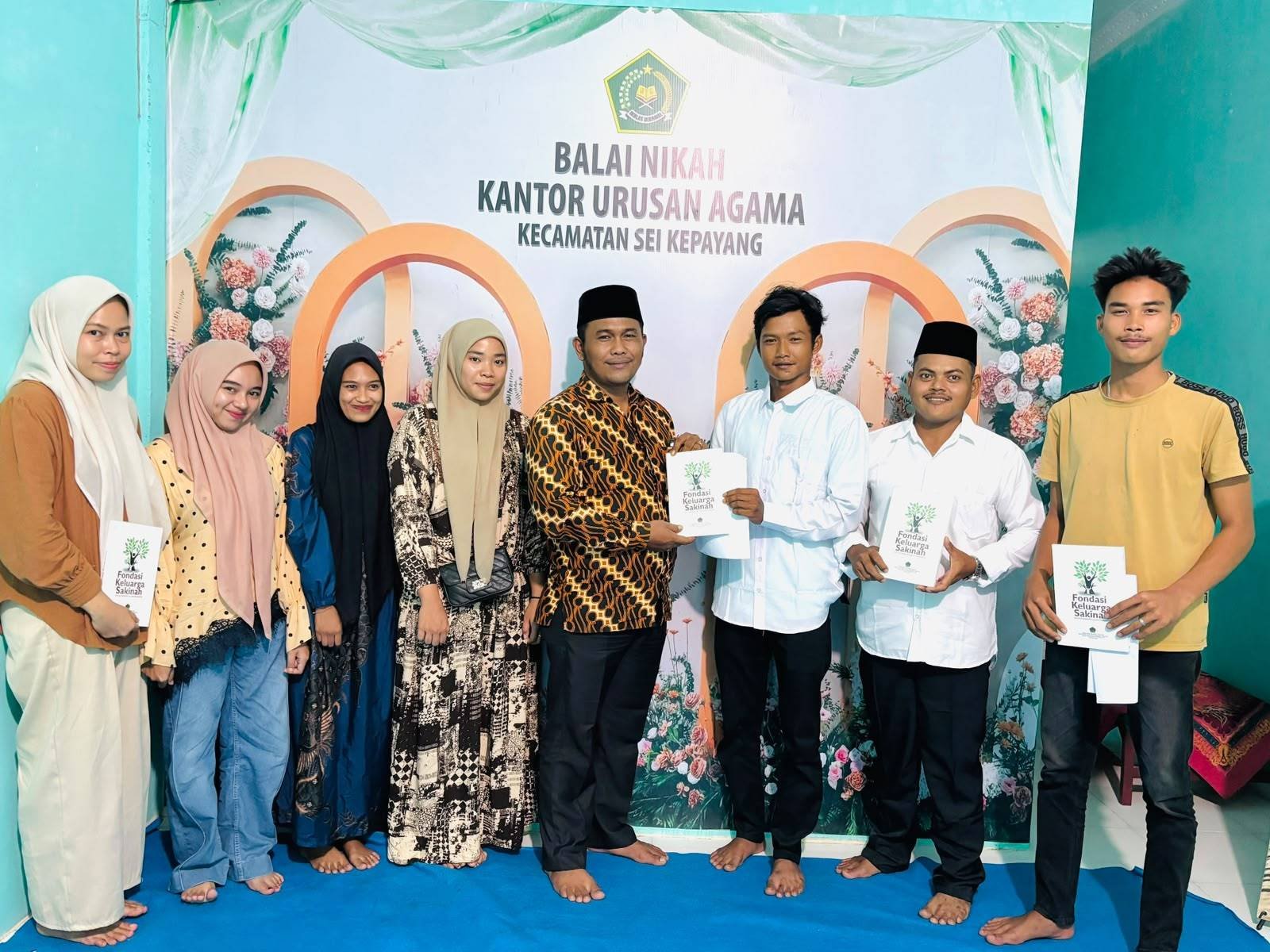Menuju Rumah Tangga Sakinah, Penghulu KUA Sei Kepayang Bekali Catin dengan Penasehatan Pernikahan