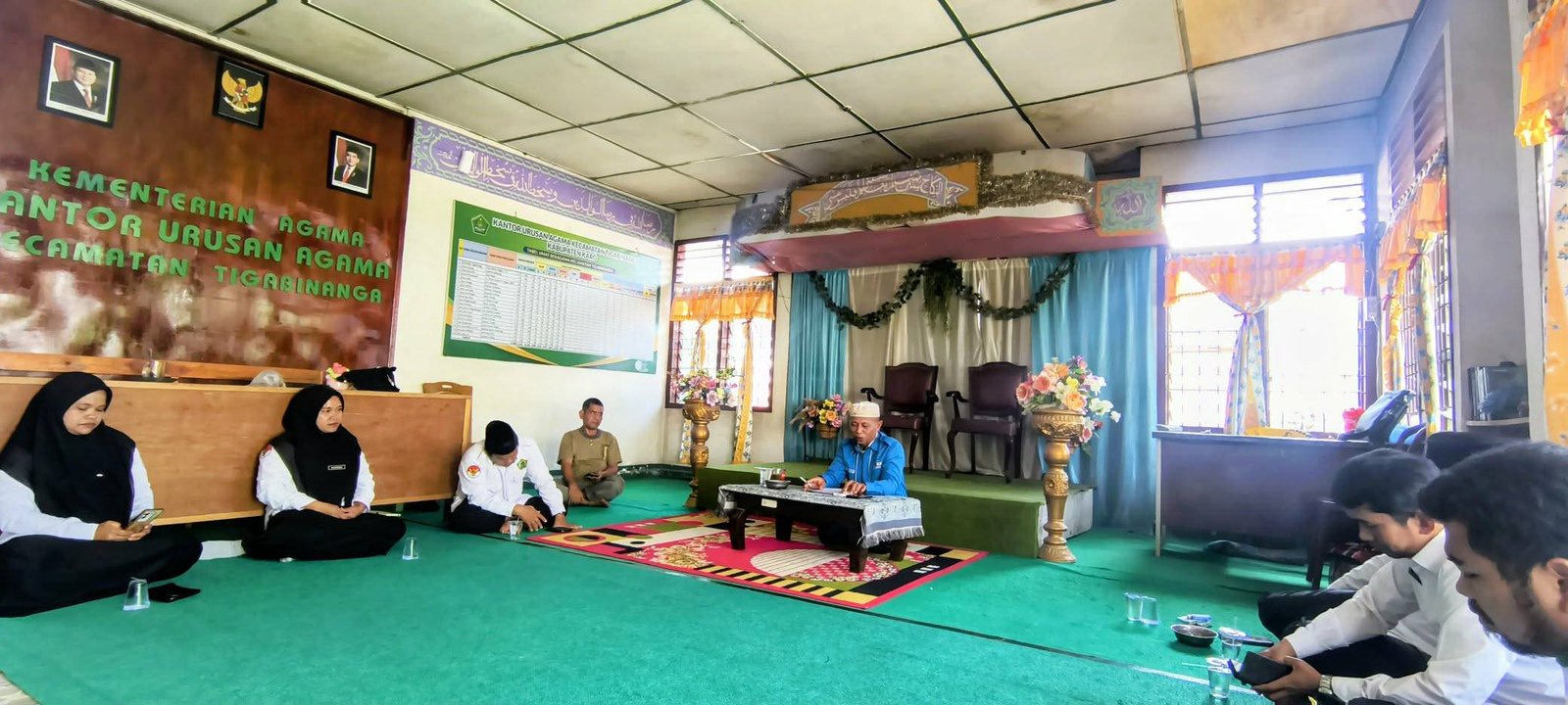 Rakor dan Silaturahmi, KUA Tigabinanga Sambut Kepala KUA Baru