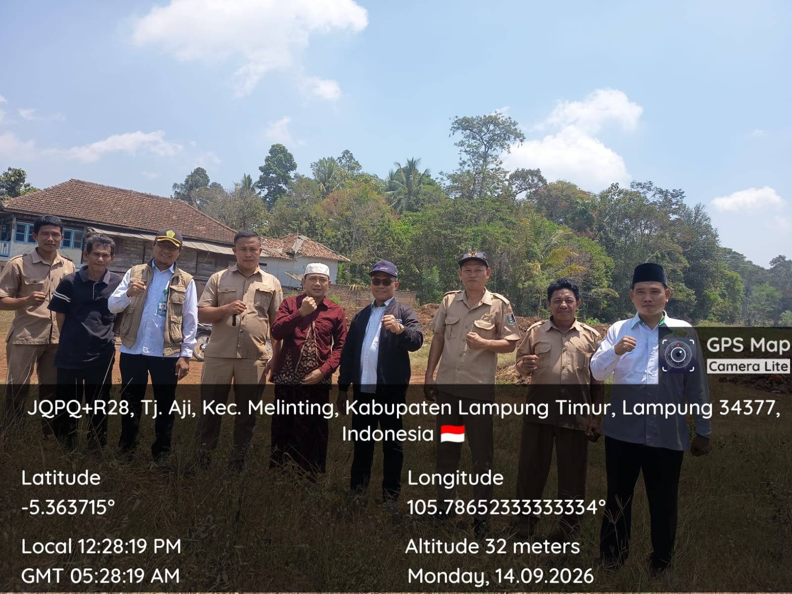 MENJAGA AMANAH UMAT, KUA MELINTING LAKUKAN VERIFIKASI TANAH WAKAF DI DESA TANJUNG AJI