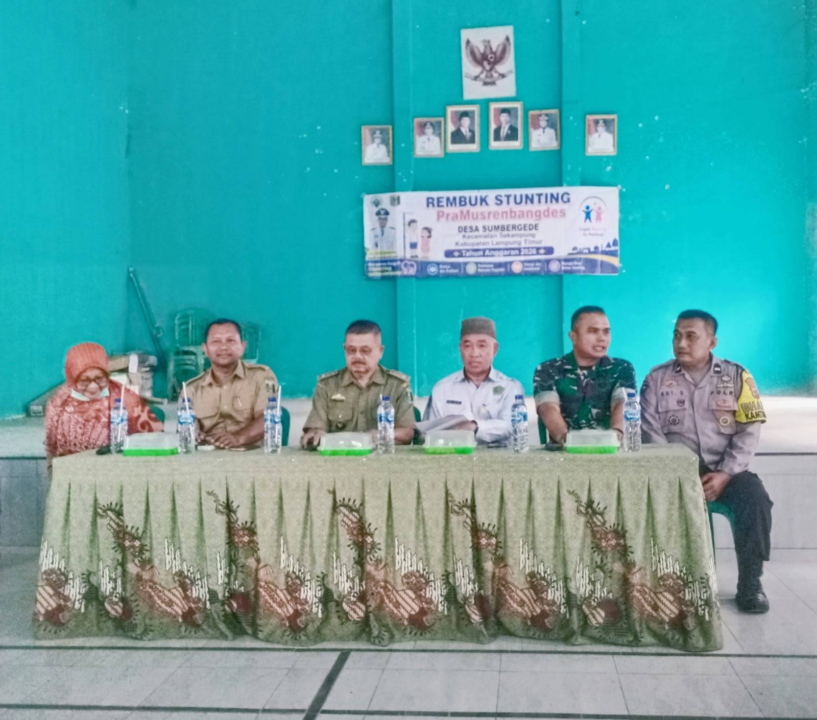 Perkuat Komitmen Cegah Stunting, Kepala KUA Sekampung Hadiri Rembug Stunting di Sumber Gede
