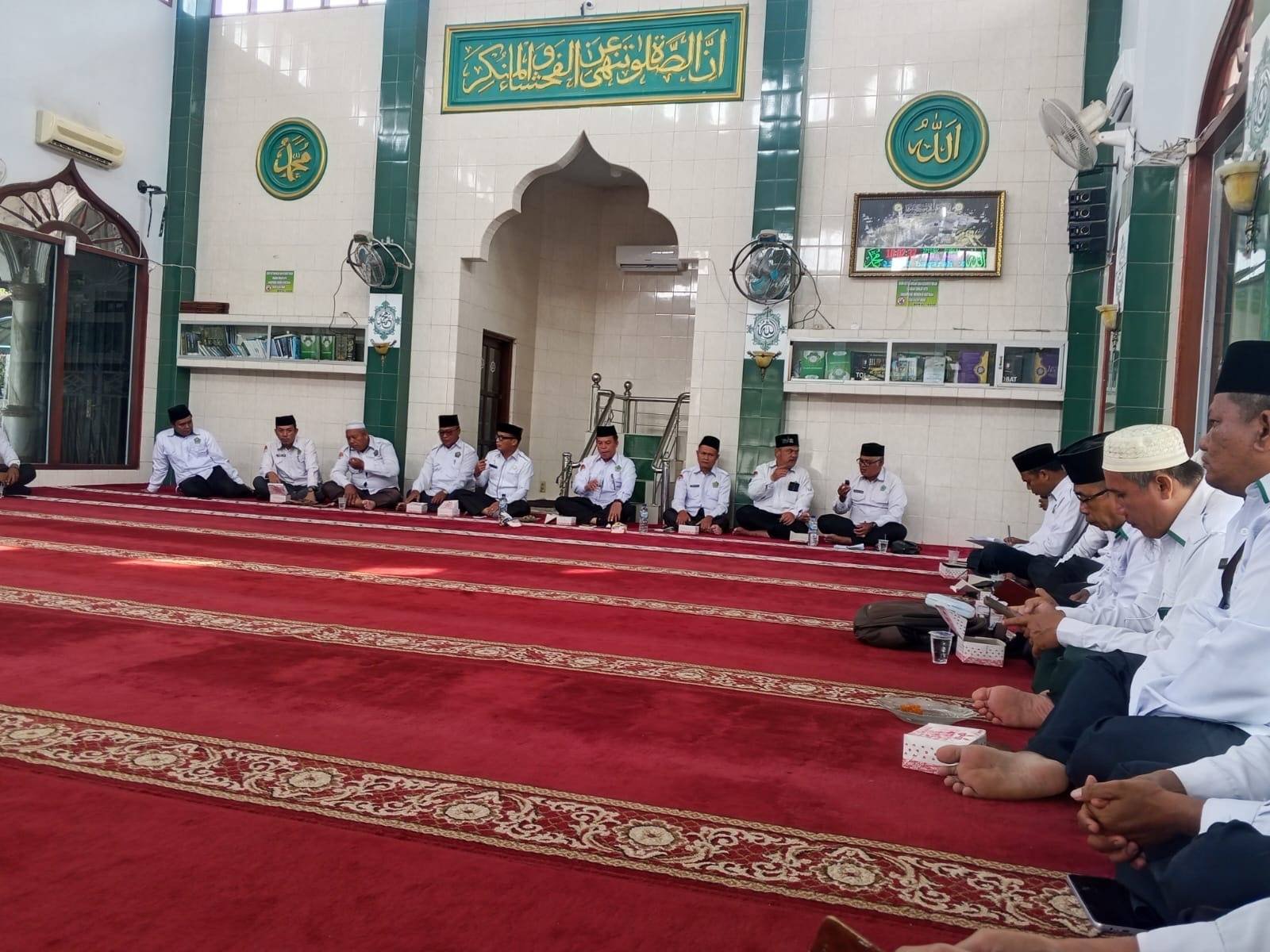 Hadiri Rakor Dimasjid Al Ahya, PAI KUA Aek Ledong Siap Optimalkan Program Pembinaan Masyarakat
