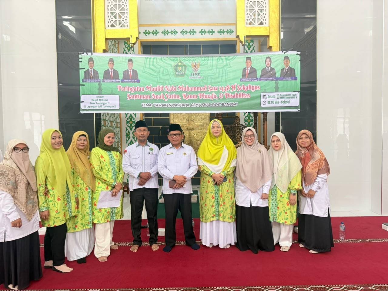 Kepala KUA Pancur Batu Ajak Masyarakat Gema Shalawat dan Peduli Sesama
