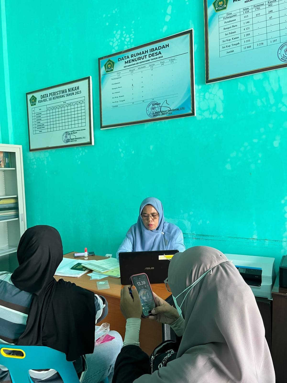 KUA Sei Kepayang Wujudkan Pelayanan Prima Pendaftaran Nikah melalui SIMKAH