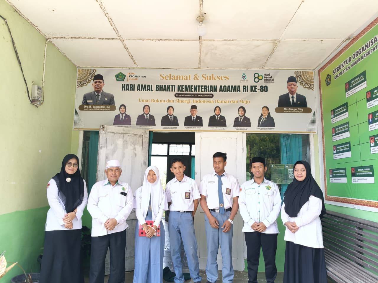 Hanya 3 Orang Muslim! Siswa/i SMAN 1 Juhar Temui Kepala KUA, Pelajari Pelayanan Keagamaan 