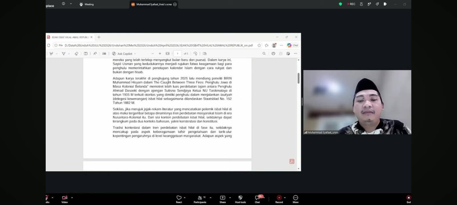 Dari Kontestasi ke Konstitusi, KUA Tuhemberua Dalami Sejarah Isbat Hilal