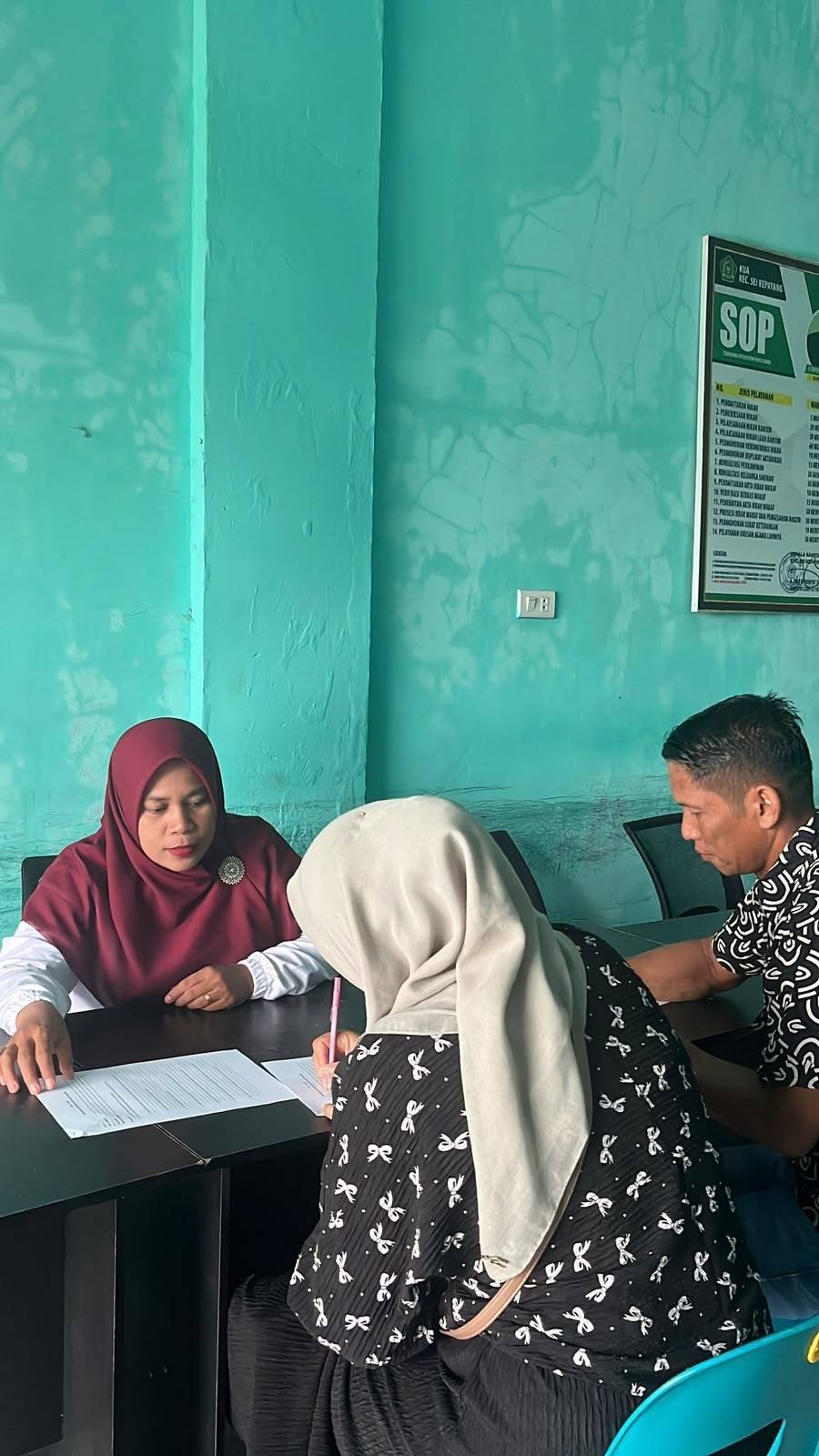 Pembekalan Menuju Kesiapan Berkeluarga, PAI KUA Sei Kepayang Dampingi Catin