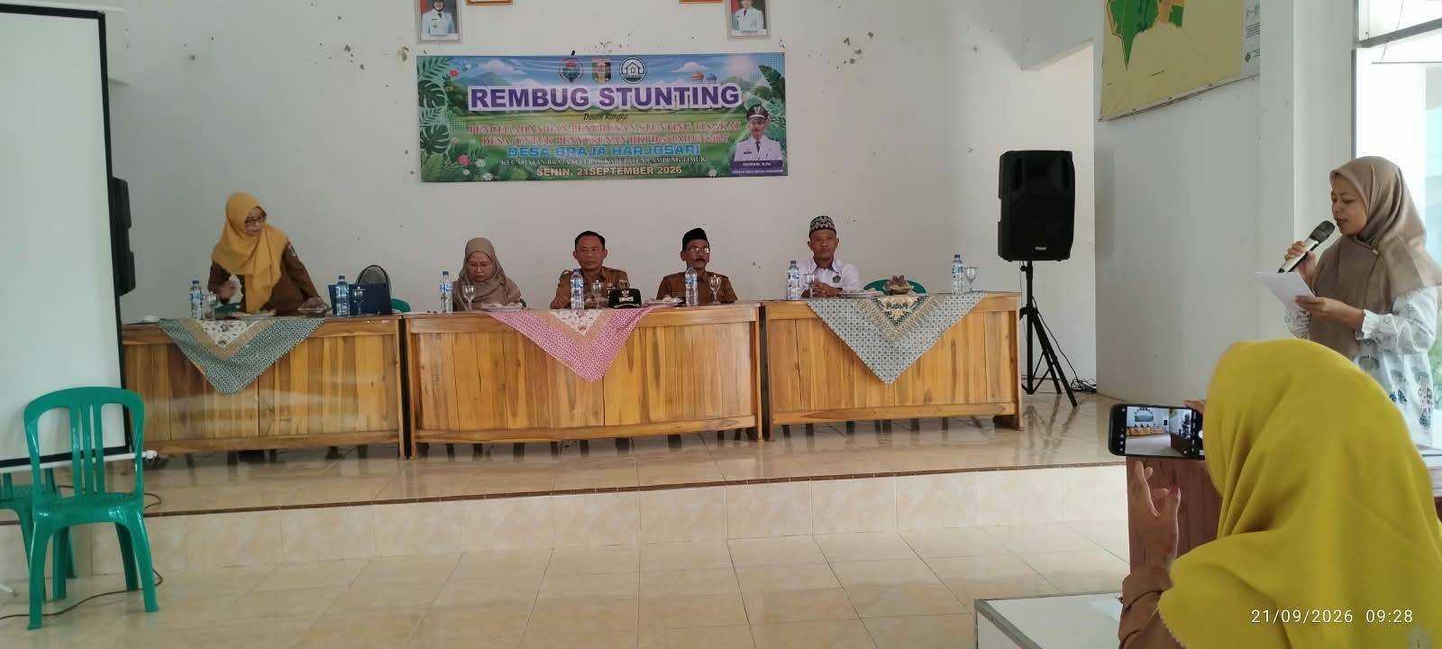 Kepala KUA Braja Selebah Hadiri Rembuk Stunting Lintas Sektor