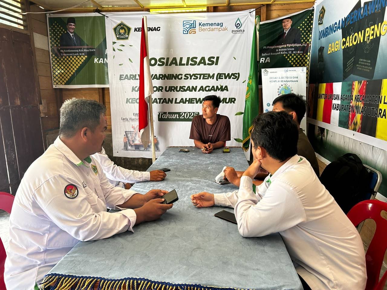 KUA Lahewa Timur Terima Konsultasi Masyarakat Terkait Rencana Pembangunan Musala di Desa Muzoi