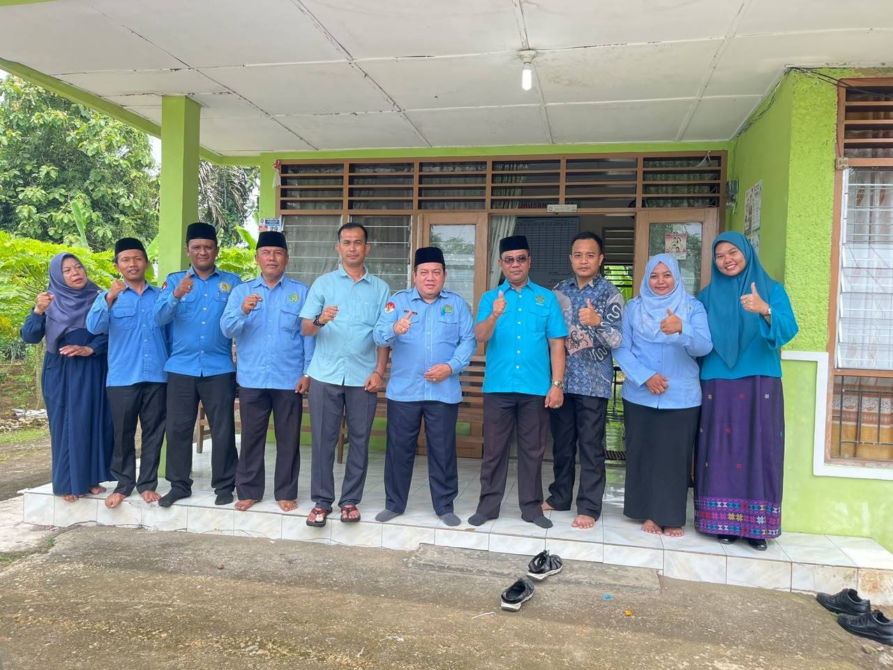 KUA Biru-Biru Terima Monev BMN Kemenag Deli Serdang