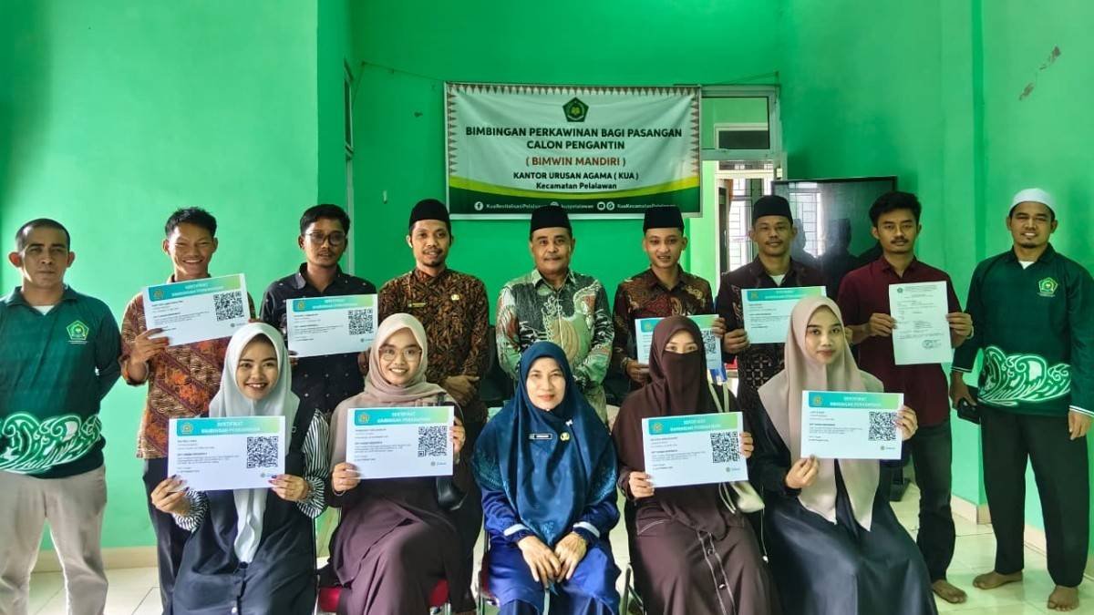 Lima Pasang Calon Pengantin Ikuti Bimbingan Perkawinan di KUA Pelalawan