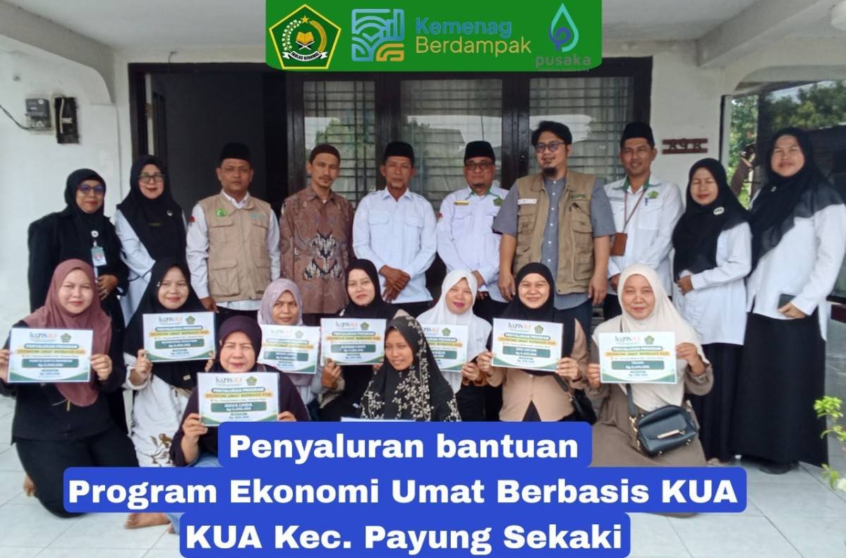 Sinergi KUA Payung Sekaki dan Lazis RJ Sukses Salurkan Bantuan 