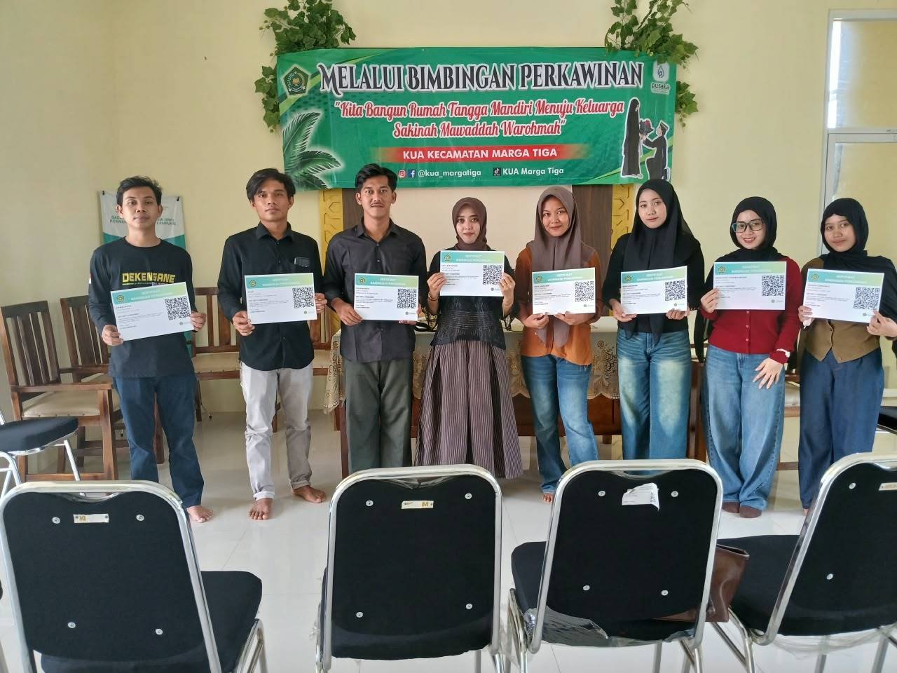 KUA Marga Tiga Kembali Gelar Bimwin bagi Calon Pengantin
