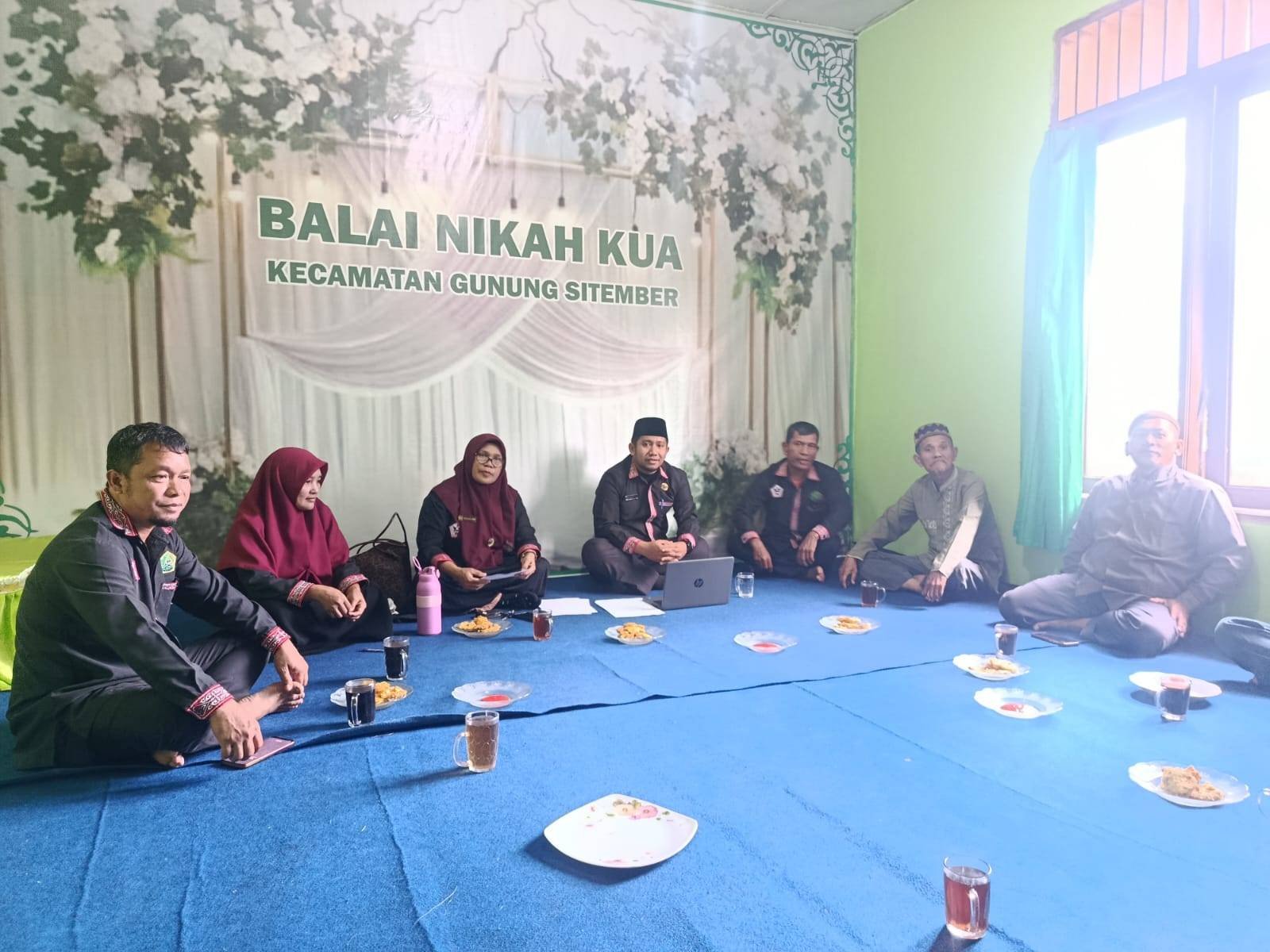 KUA Gunung Sitember Gelar Rakor Lintas Sektoral Bersama MUI, LPTQ dan Tokoh Agama
