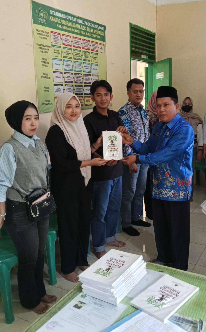 Tingkatkan Kualitas Keluarga, KUA Teluk Mengkudu Laksanakan Bimbingan Perkawinan bagi Catin