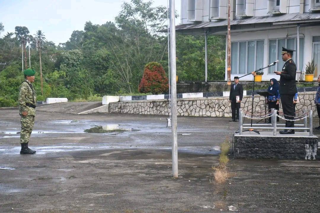Kepala KUA Lahewa Timur Pimpin Doa Upacara Hari Kesaktian Pancasila di Nias Utara
