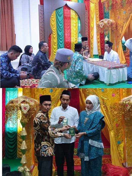Iwansyah Putra Harahap Penghulu Madya KUA Pekanbaru Kota Pimpin Pelaksanaan Akad Nikah Di Kantor