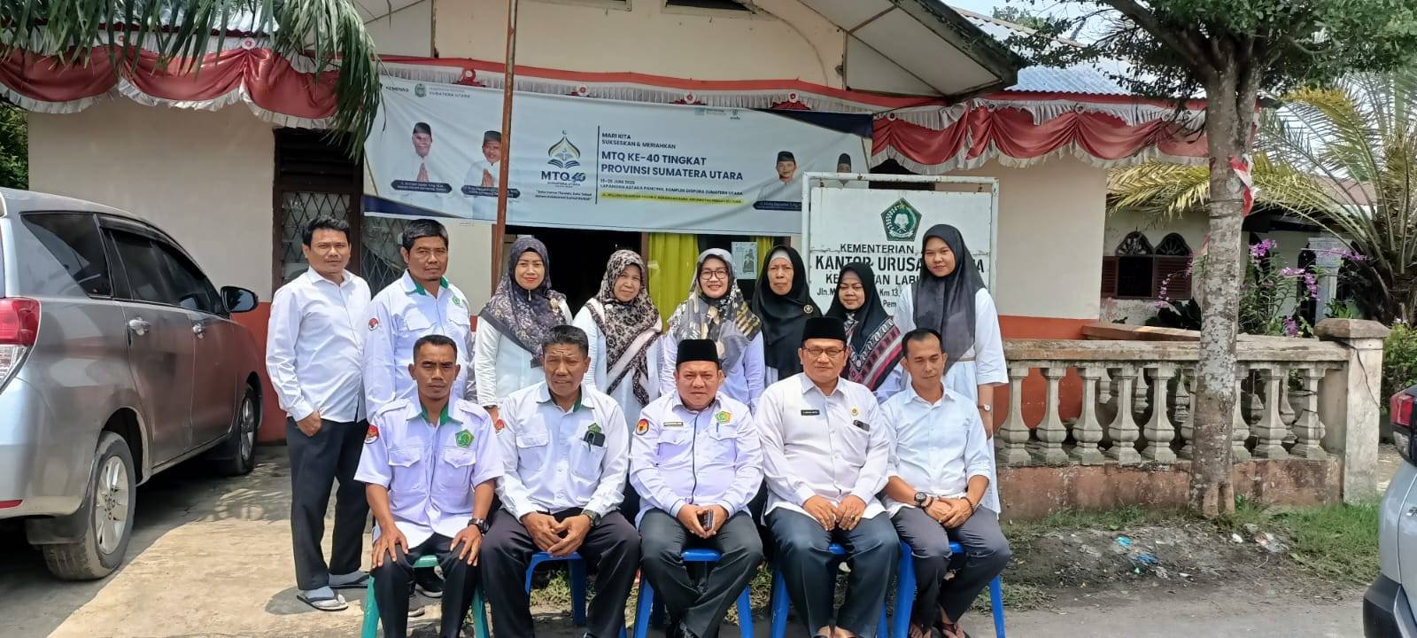 Tim Monitoring Kemenag Deli Serdang, Kunjungi KUA Labuhan Deli Tata Cara Kelola BMN