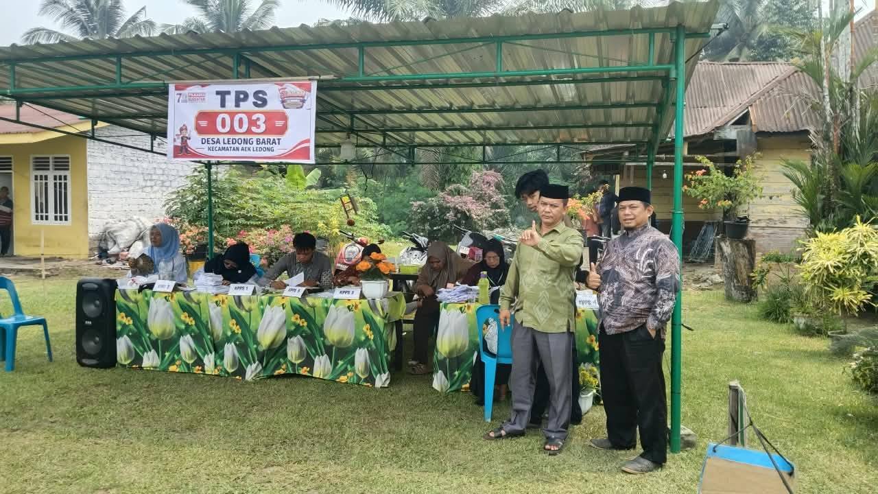 KUA Aek Ledong Ikut Sukseskan Pilkades di Kecamatan Aek Ledong