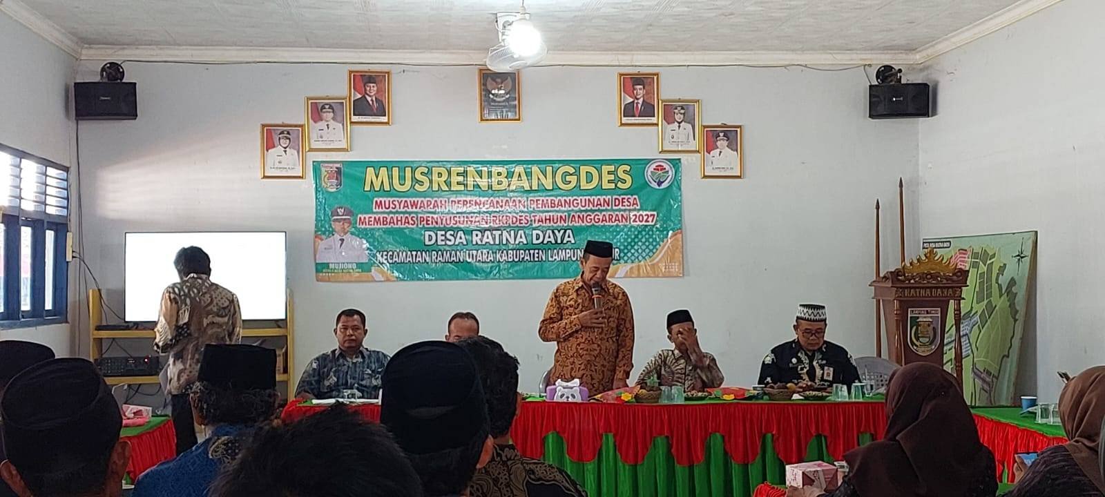 Kepala KUA Raman Utara Hadiri Musrenbangdes Desa Ratna Daya