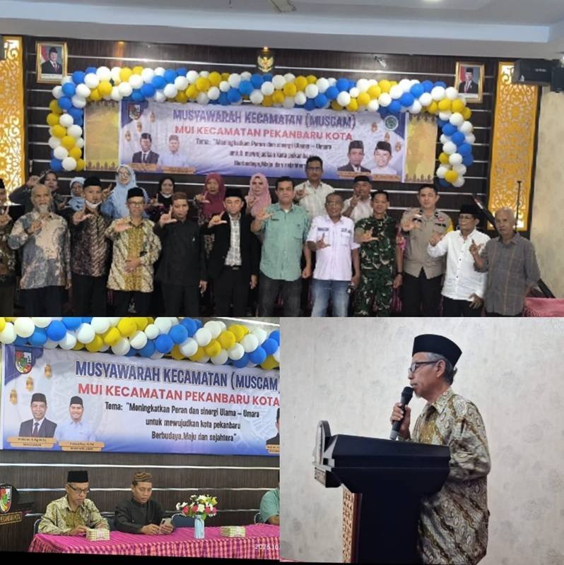 Ka. KUA Pekanbaru Kota Hadiri Muscam MUI Kecamatan.