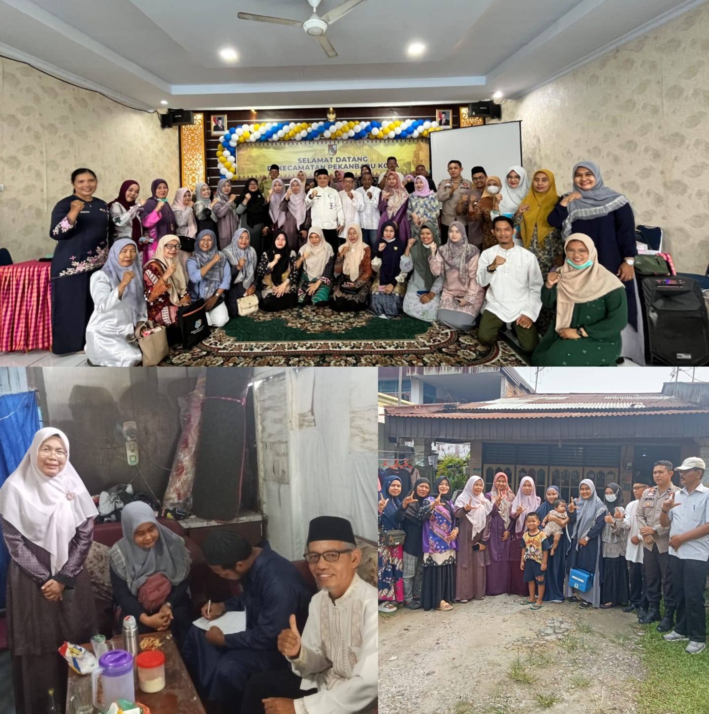 Ka. KUA Hadiri Loka Karya Mini Puskesmas Pekanbaru Kota, Hingga Turun ke Rumah Warga. .