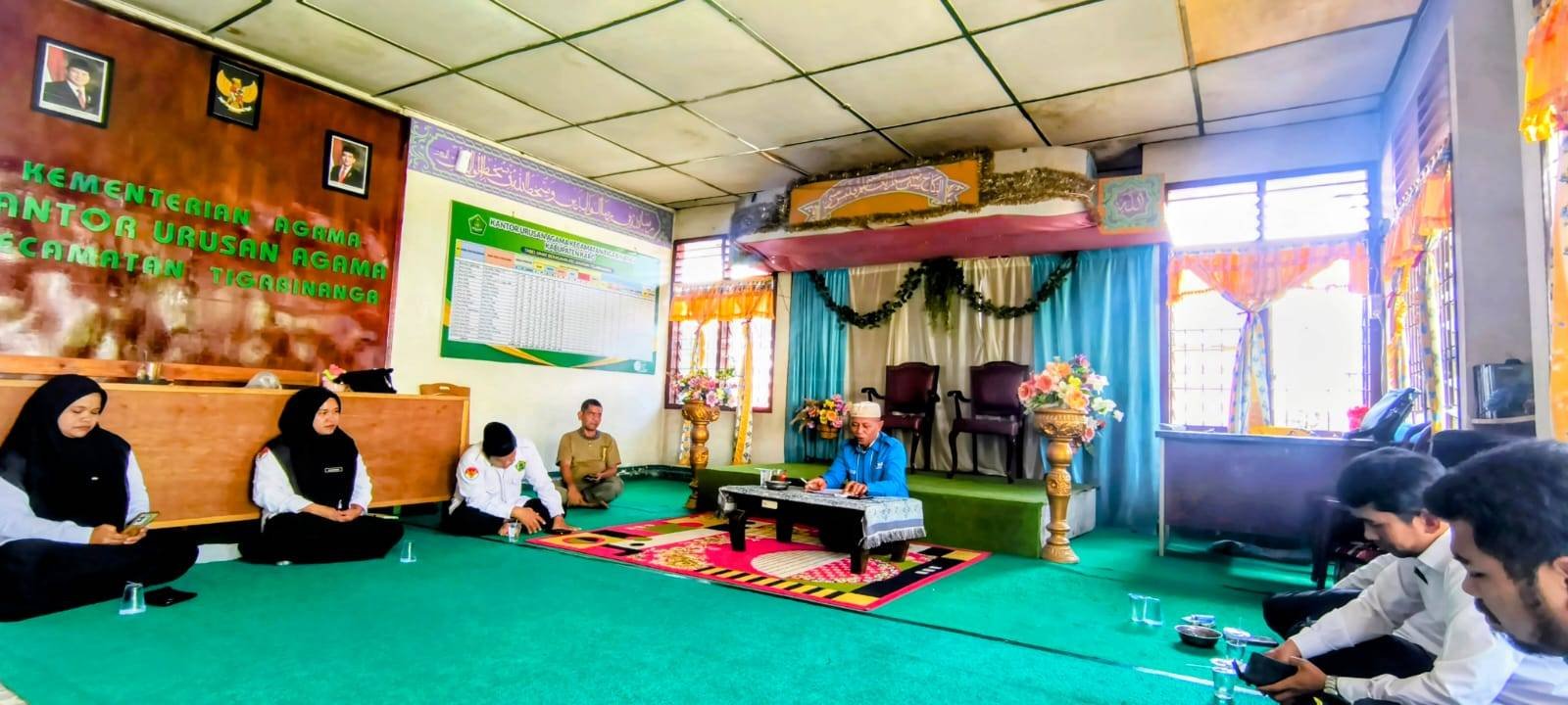 KUA Tigabinanga Gelar Rapat Koordinasi, Bahas Pembinaan, dan Penguatan Disiplin Kerja