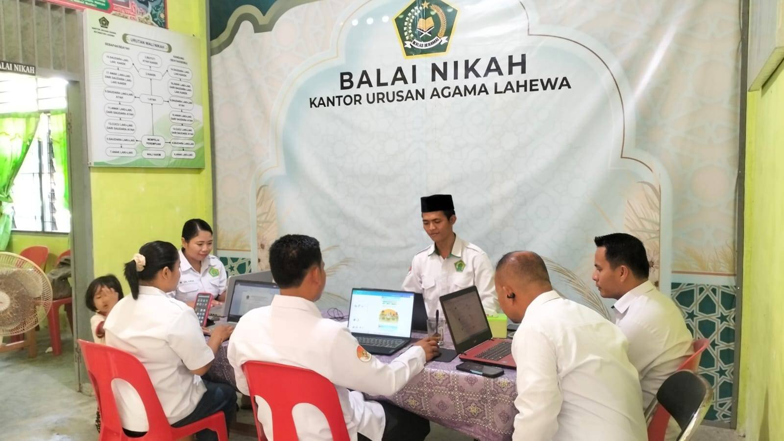 KUA Lahewa Perkuat Kolaborasi dan Kerja Sama dalam Penyusunan SKP Triwulan III