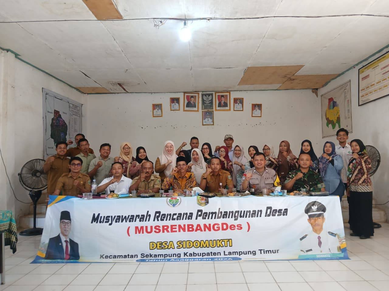 Perkuat Sinergi Pembangunan Desa, KUA Sekampung Hadiri Musrenbangdes di Karya Mukti dan Sido Mukti